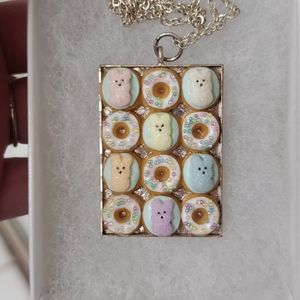Bakery Charms | Peep Donut Necklace